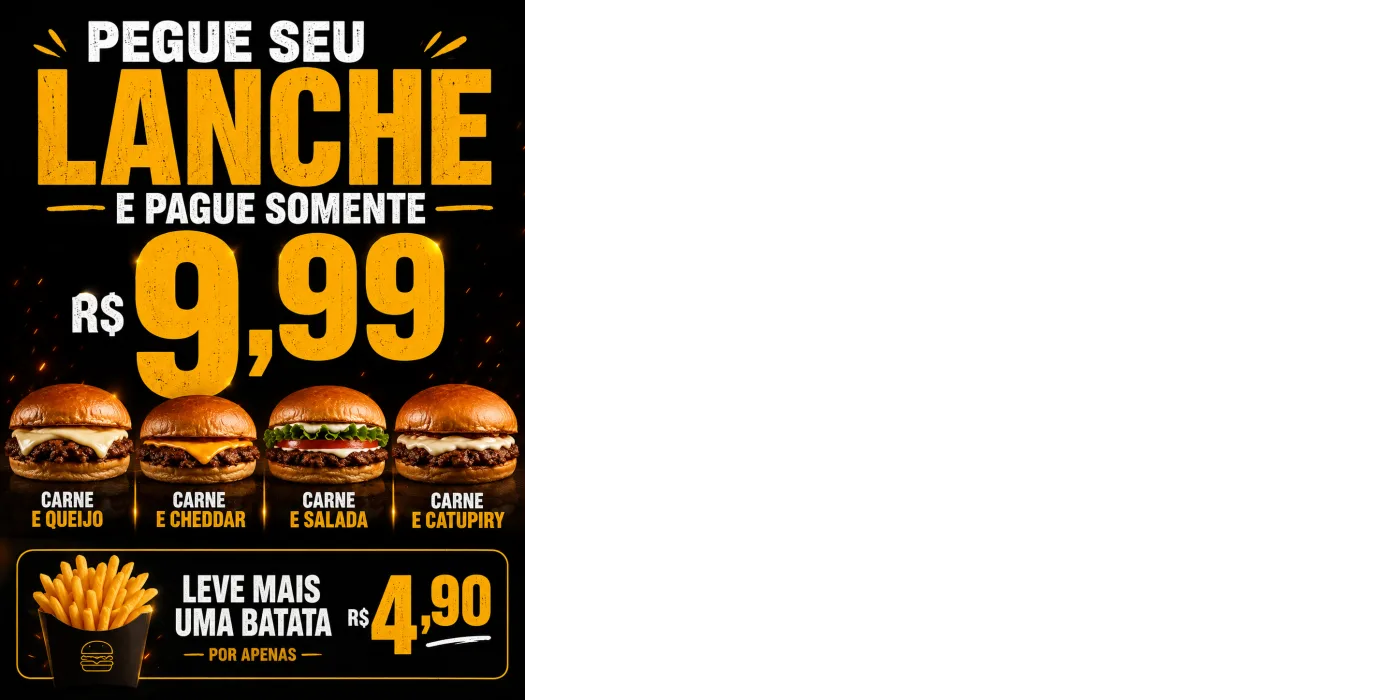 Logo Lanche de 10 conto com hambúrguer artesanal