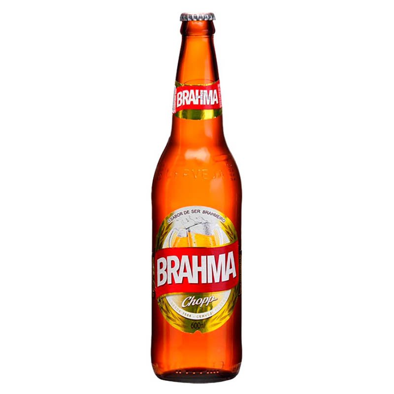 Cerveja Brahma pilsen garrafa 600ml