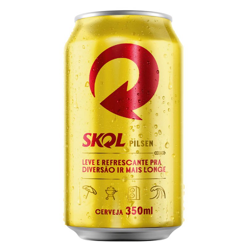 Cerveja skol pilsen lata 350ml