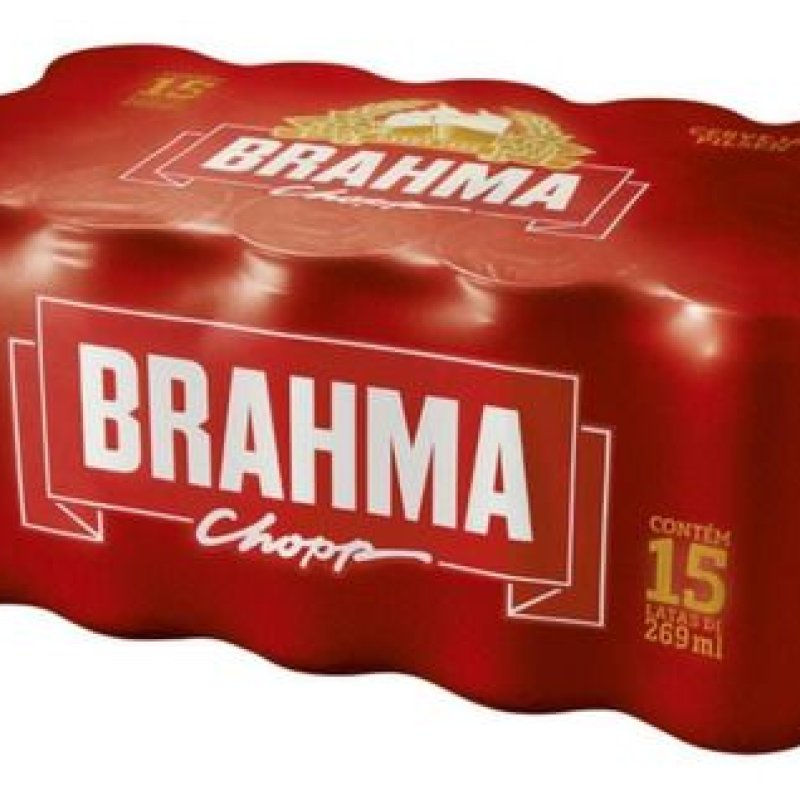 Pack Cerveja Brahma Chopp Lata 269ml - 15 Unidades