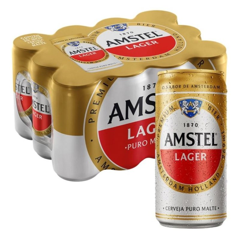Pack Cerveja Amstel Lata 269ml - 12 Unidades