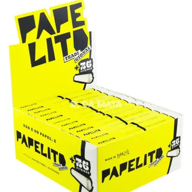 Seda Papelito Tradicional 36 folhas + Piteiras