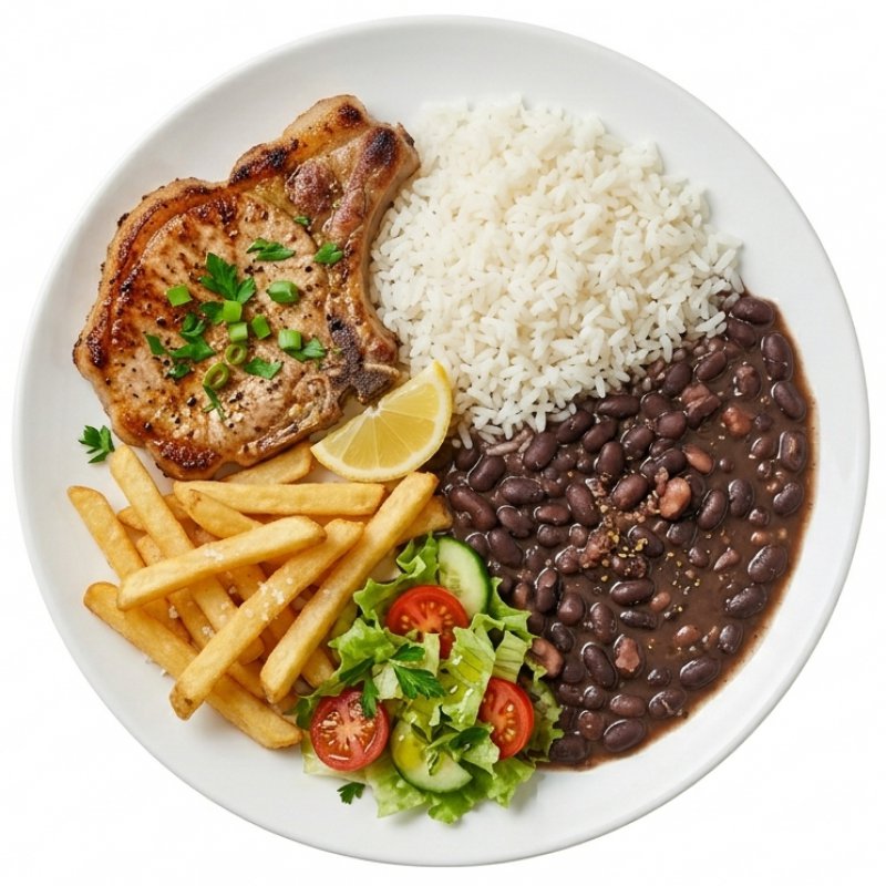 Bisteca Frita com Fritas